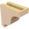 Ekena Millwork 3"W x 6"D x 6"H Classic Newport Rough Cedar Woodgrain TimberThane Corbel, Primed Tan CORUR03X06X06NEWRCPR - alternate 4